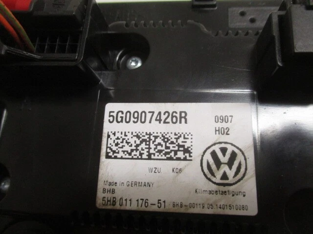 Volkswagen Golf GTI 2015 Golf climatizador manual control de calefacción de aire acondicionado OEM LKQ Foto 4 de 4