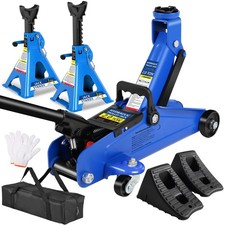 2 Ton (4000 lbs) Capacity Floor Jack Low Profile Garage Hydraulic Trolley