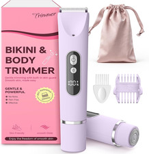 Bikini Trimmer for Women,Smooth Electric Razor for Sensitive Skin, IPX7 Waterpro