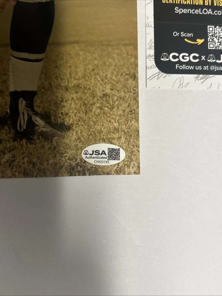 Johnny Unitas Signed 8x10 Color Photo Baltimore Colts HOF JSA COA - Image 3 of 4