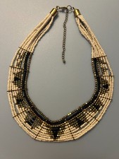 Necklace Multi Strand Seed Beads Bib Statemen...
