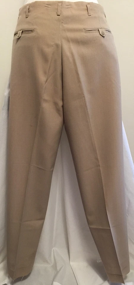 VINTAGE 1950’S WOOL SAN JUAN SLACKS “TAILORED BY DAY’S” SIZE 34 HOLLYWOOD WAIST - Image 2 of 4