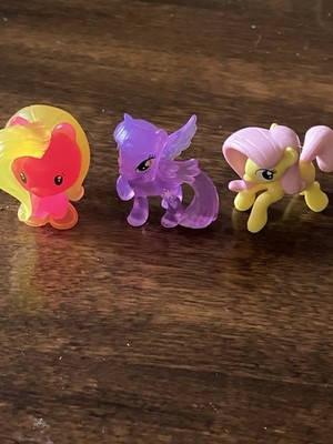 My Little Pony Mini Figures, Cutie Pie Mark, Translucent Purple, Fluttershy. MLP