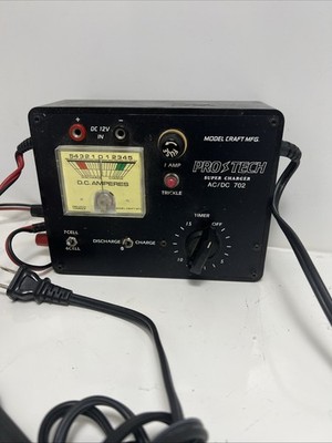 Pro Tech Super Charger AC/DC 702 Model Craft Mfg RC Car TruckAssorted Batteries