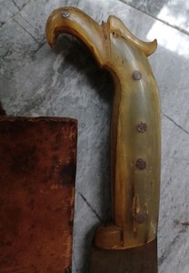 Antique Spanish “Guerrero de la Costa” Long Knife / Short Sword w/ Scabbard