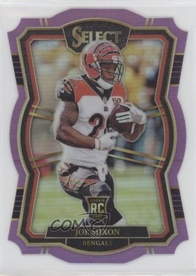2017 Select Premier Level Die-Cut Purple Prizm 64/75 Joe Mixon Rookie RC jc3
