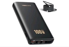 100W 20000mAh USB-C PD Laptop Power Bank Portable Charger for MacBook VEEKTOMX