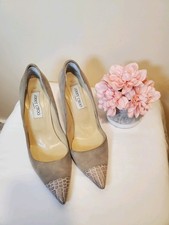 JIMMY CHOO Suede Heels EU 40 US 9.5, 3" Heel
