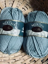 Cynthia Helene 100% Pure Merino Superwash Yarn- Shade 120Glacier Green-2 Skeins