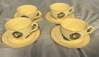 American Ceramic Industries Cup & Saucer Liberty Bell Military Set of 4 — photo 1