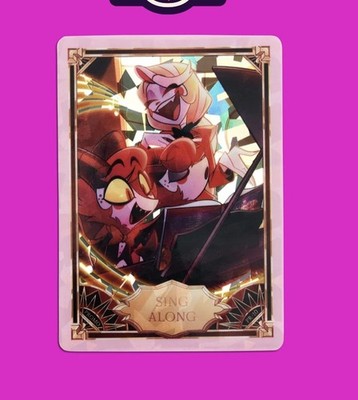 HAZBIN HOTEL TRADING CARDS SING-ALONG CRACKED ICE PROMO CARD ( PR