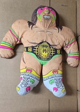 Vintage 1990 Ultimate Warrior Tonka WWF Wrestling Buddies Plush Pillow Buddy WWE