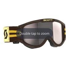 NEW Scott USA Scott 89X Era Goggles Brown Yellow - Silver Chrome Adult Motocross