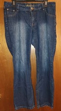 Vintage Southpole Women's Denim Blue Jeans Embroidered Pockets Size 13