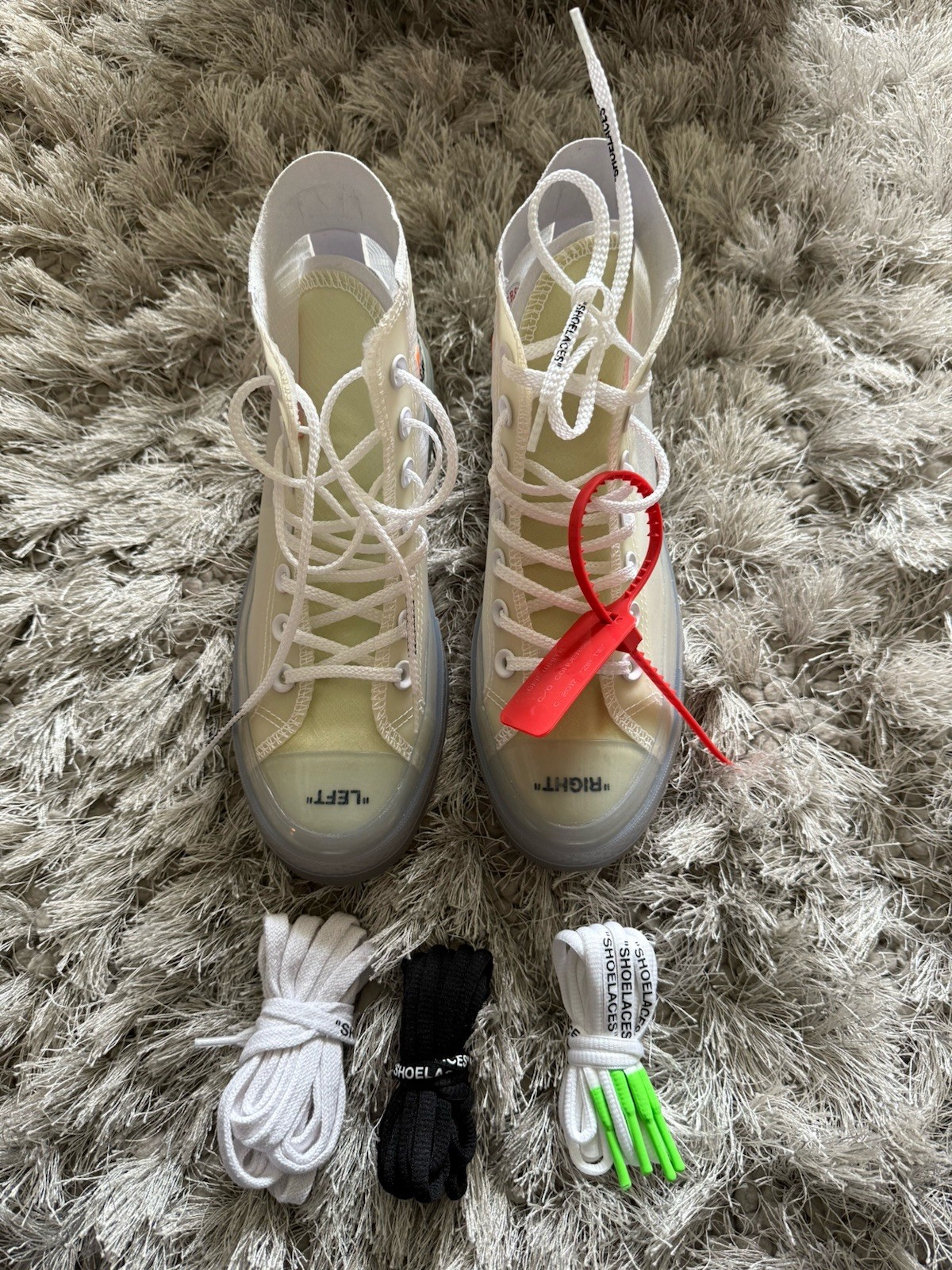 Off White X Converse Chuck Taylor All Star / Size 4 image 2