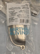 Martha Living Canopy Cup Drawer/Cabinet Pull 3in Bedford Nickel .79" Projection