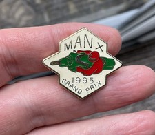Manx Grand Prix  1995  Pin badge Motorcycle Racing  isle of man of TT