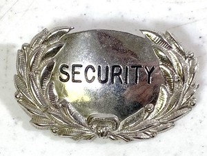 NICE Vintage Obsolete Security Forces/Security Officer's Hat Device Badge Pin