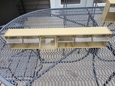 Plastic Storage Bin 6 Individual Bins 