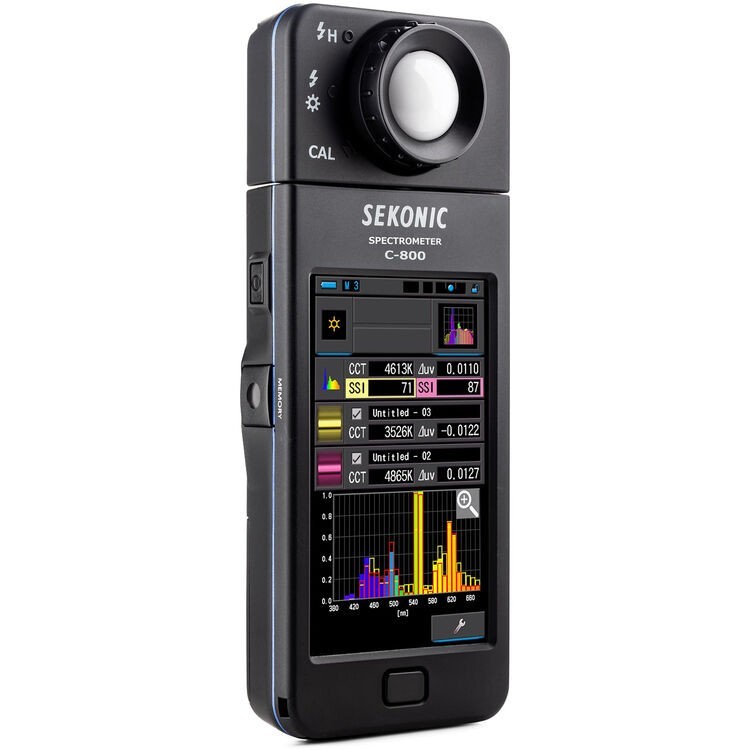 Sekonic C-800 Spectrometer – Professional Full-Spectrum Color Meter for LED | HMI, RGB & Flash Lighting with CRI - Image 2