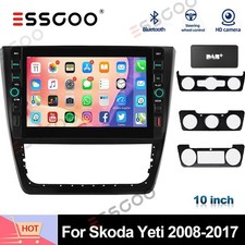 DAB+ CarPlay Android 15 autoradio navigatore GPS per Skoda Yeti 5L 2009-2017 Bluetooth