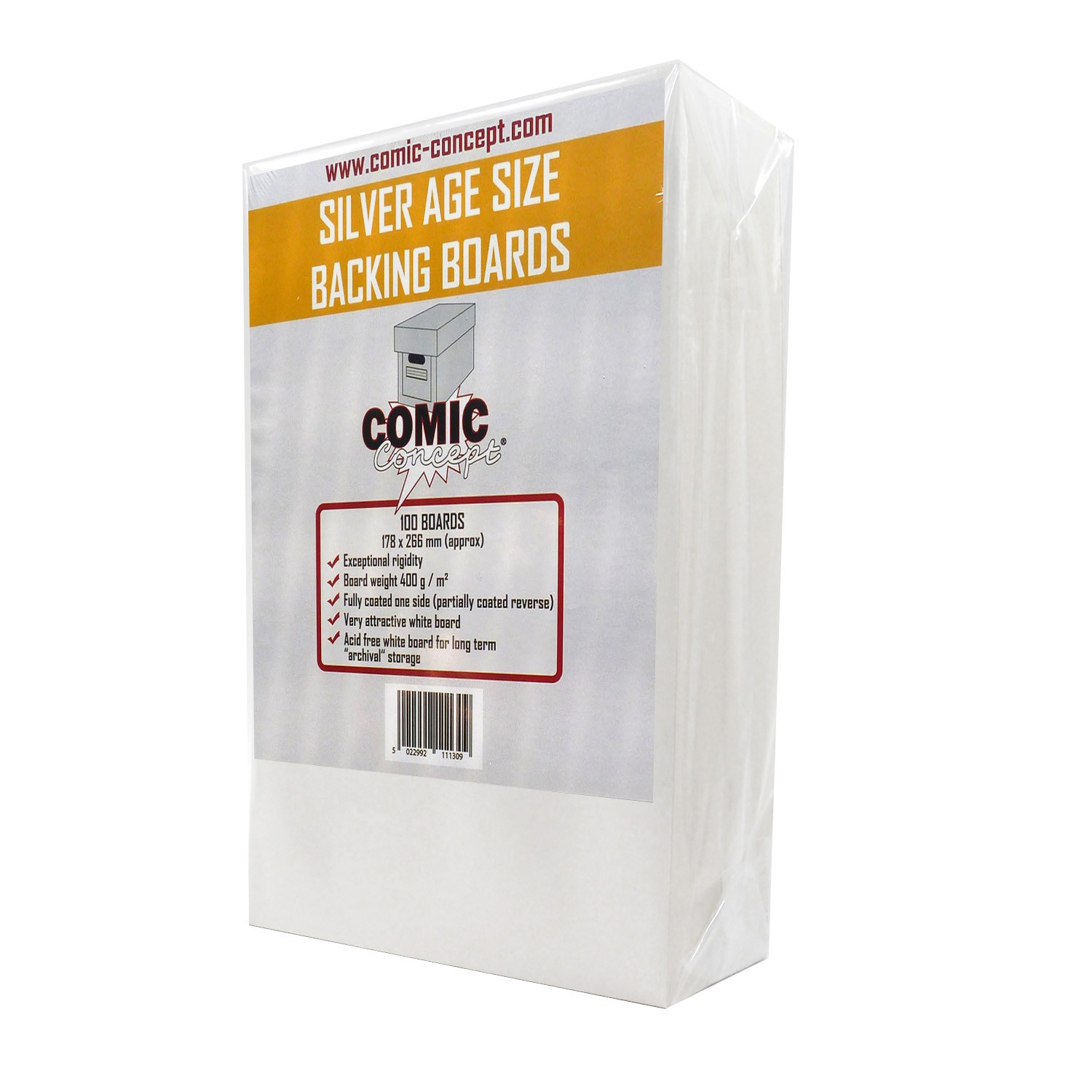 Pacchetto risparmio Comic Concept 100x Silver Age Bags (+ linguetta) + tavole Silver Age foto 2