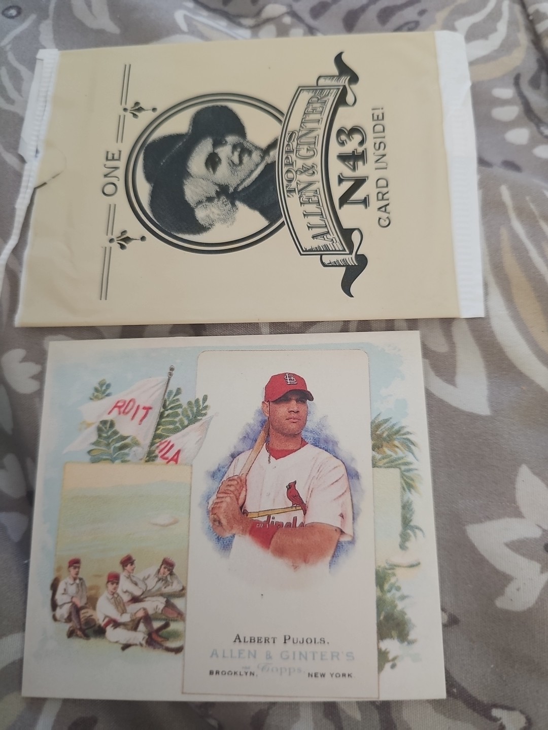 Albert Pujols #N43-3 2006 Topps Allen & Ginter Baseball Oversized N43