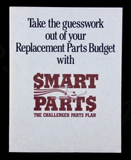 Canadair Challenger Smart Parts Coverage Plan Brochure USA 9 Page Rare Gift New