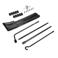 DrRoc Kit Attrezzi Pneumatici di Ricambio Jack Maniglia Chiave a Lug per Toyota Tundra Sequoia 07-22