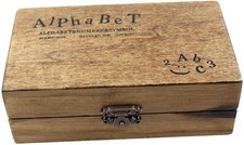 70pcs Alphabet Stamps Vintage Wooden Rubber Letter Number And Symbol Stamp Set