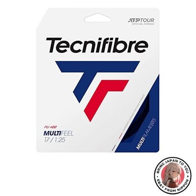 Neu Tecnifibre Multifeel 125 Tennissaite Einzelsaite schwarz 02GMU125XB