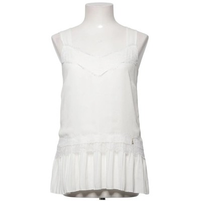 Patrizia Pepe, Tank­top, Größe: 34, 8C0162 A840, Weiß, Polyester, Einfarbig #2YI