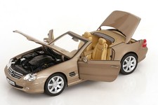 Norev Mercedes Benz SL 500 R230 Roadster 2003 Light brown metallic 1/18 New!