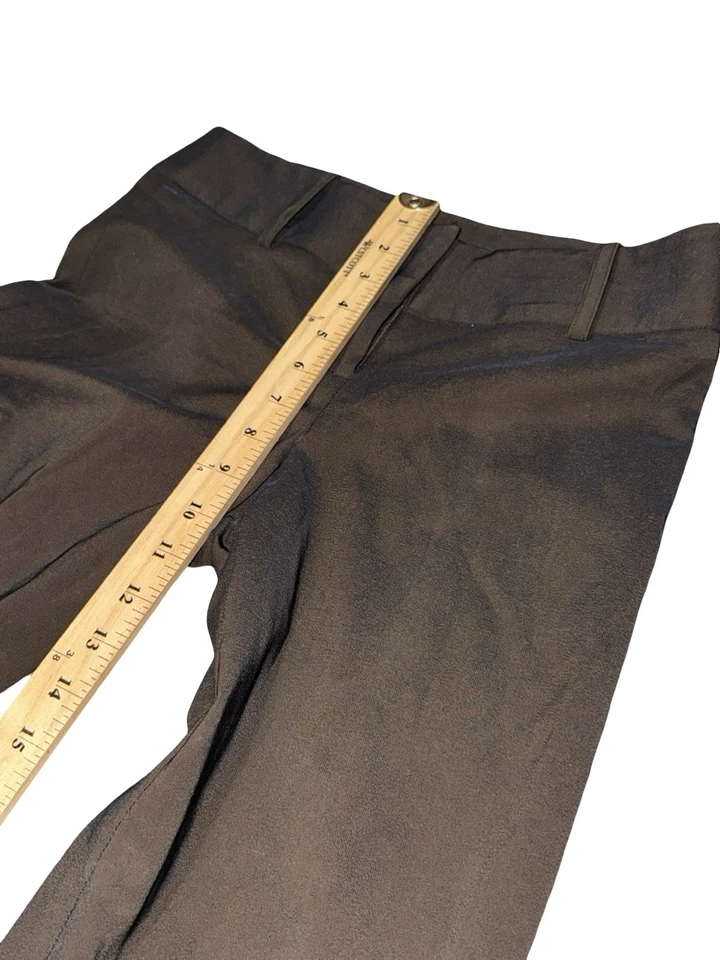 Guess Vintage Low Rise Flare Leg Pants Women’s Sz 6 30x33 Brown Metallic USA - Image 4 of 4