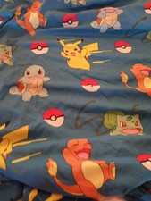 Nintendo POKEMON 1 pc Twin Bedding Fitted Sheet Pikachu 2021 EUC 