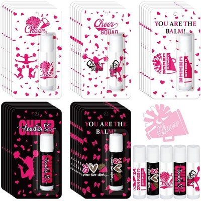 30 Pcs Pink Cheers Lip Balm Cheer Teams Gifts Bulk Cheerleaders Party Stuff C...
