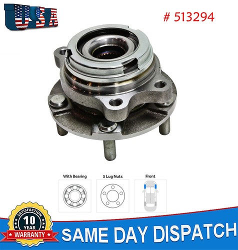 Front Wheel Bearing and Hub for 2007 2008 2009 2010 2011 2012 2013 Nissan Altima