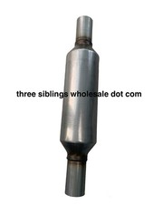 3 Od Stainless Steel Universal Resonator - 5 Diameter - 25 Overall Body 3 Od Stainless Steel Universal Resonator - 5 Diameter - 25 Overall Body