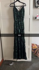 prom dress size 12 Black And Green 