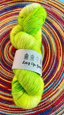 Lady Dye Yarns  "Kermit"  100% Superwash Merino Hand dyed 400 Yds