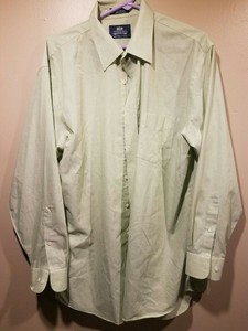 Stafford Wrinkle Free Broadcloth size 17, 34/35 light green dress shirt | eBay