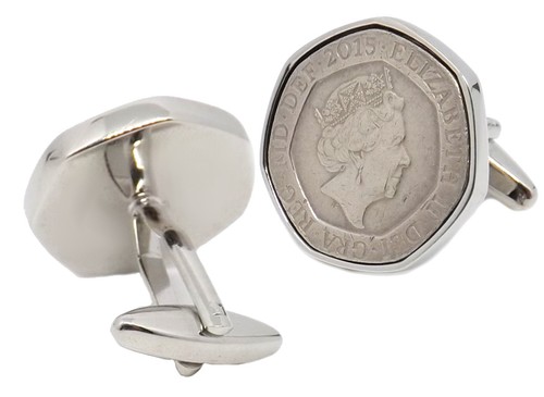 2015 UK 20p Coins Set in Silver Setting Mens 6 Years Gift by CUFFLINKS DIRECT - Picture 5 of 9