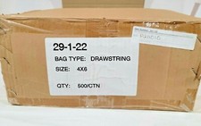 500 Mr Riyadi Drawstring Dust Bag Purse Tote 4X6 White 29-1-22