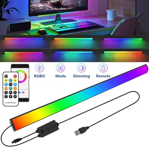 LED RGB Gaming Lichter Unter Monitor Lampe TV PC Musik Sync Lightbar USB DE - Bild 8 von 21