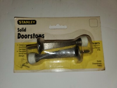 Stanley Hardware S755-873 Square Taper Door Stops 3 Inch Antique Brass 2 Pack