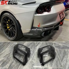 Dry Carbon Fiber Rear Bumper Diffuser Exhaust Surround Fit Ferrari 812 Superfast