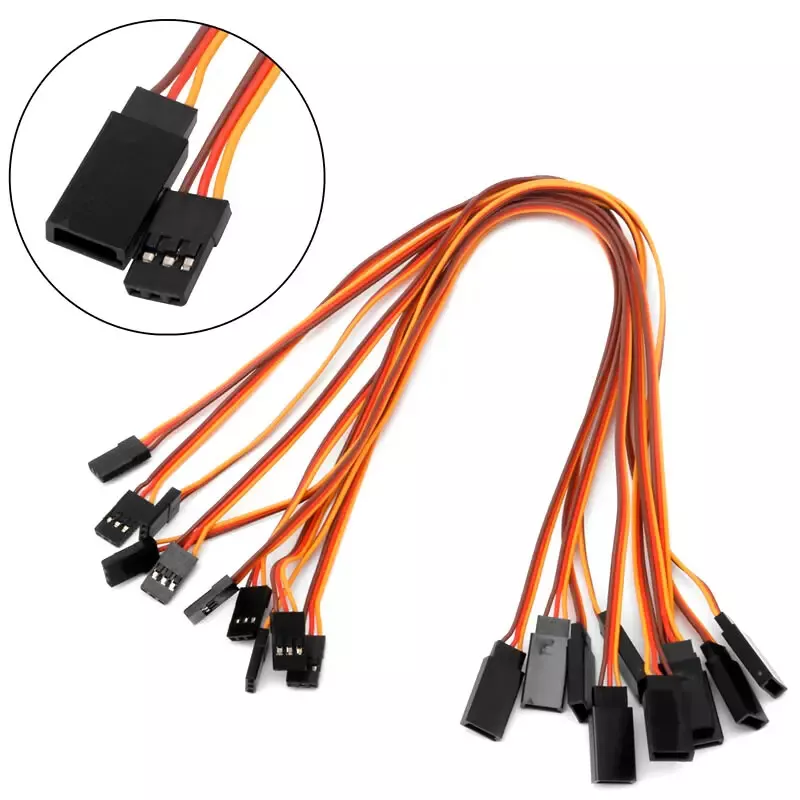 20 pcs Servo Extension Cable 22AWG 15/20/30/50/60/80/100cm