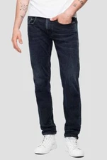 New Replay Men's Jeans M914F 573BB74 007 Anbass, Blue, SLIM