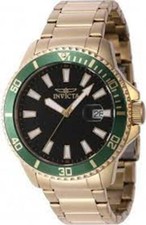 Invicta Chronograph Pro Diver Quartz Black Dial Gold Tone Men's Watch 46138