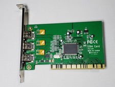 1394 Firewire PCI 3-Port Host Adapter Expansion Card